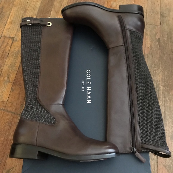 Cole Haan Shoes - Cole Haan Simona Brown Leather Riding Boots